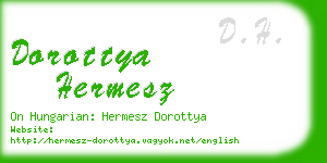 dorottya hermesz business card